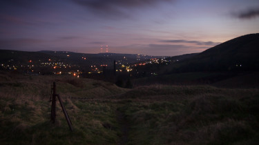 Marsden village in pre-dawn light