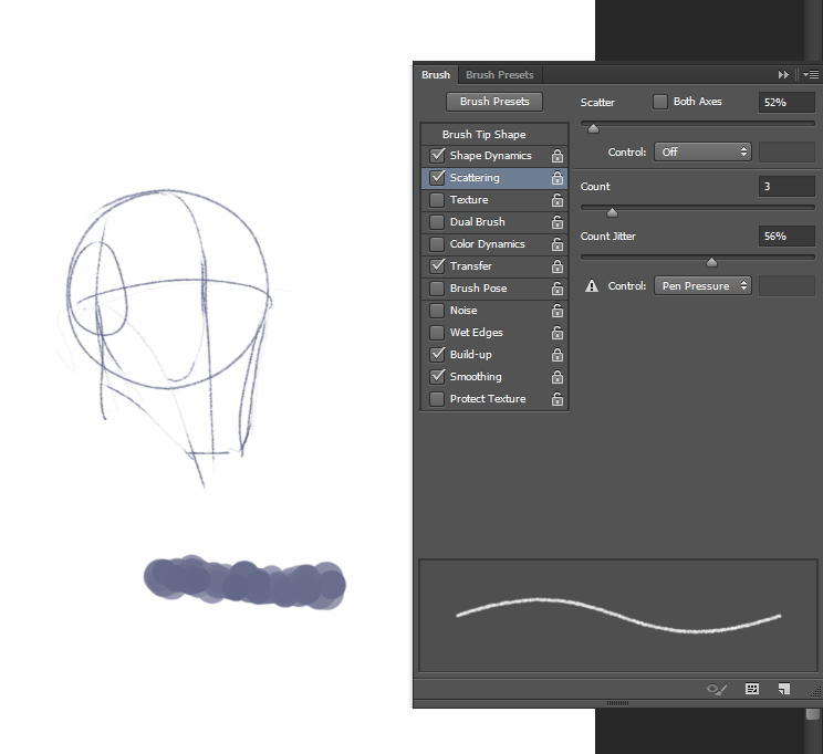 brush presets, applied to all brushes