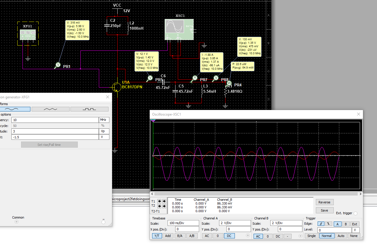 Without Oscillator and working C Class