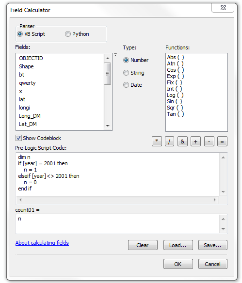 Correct Field Calculator Usage