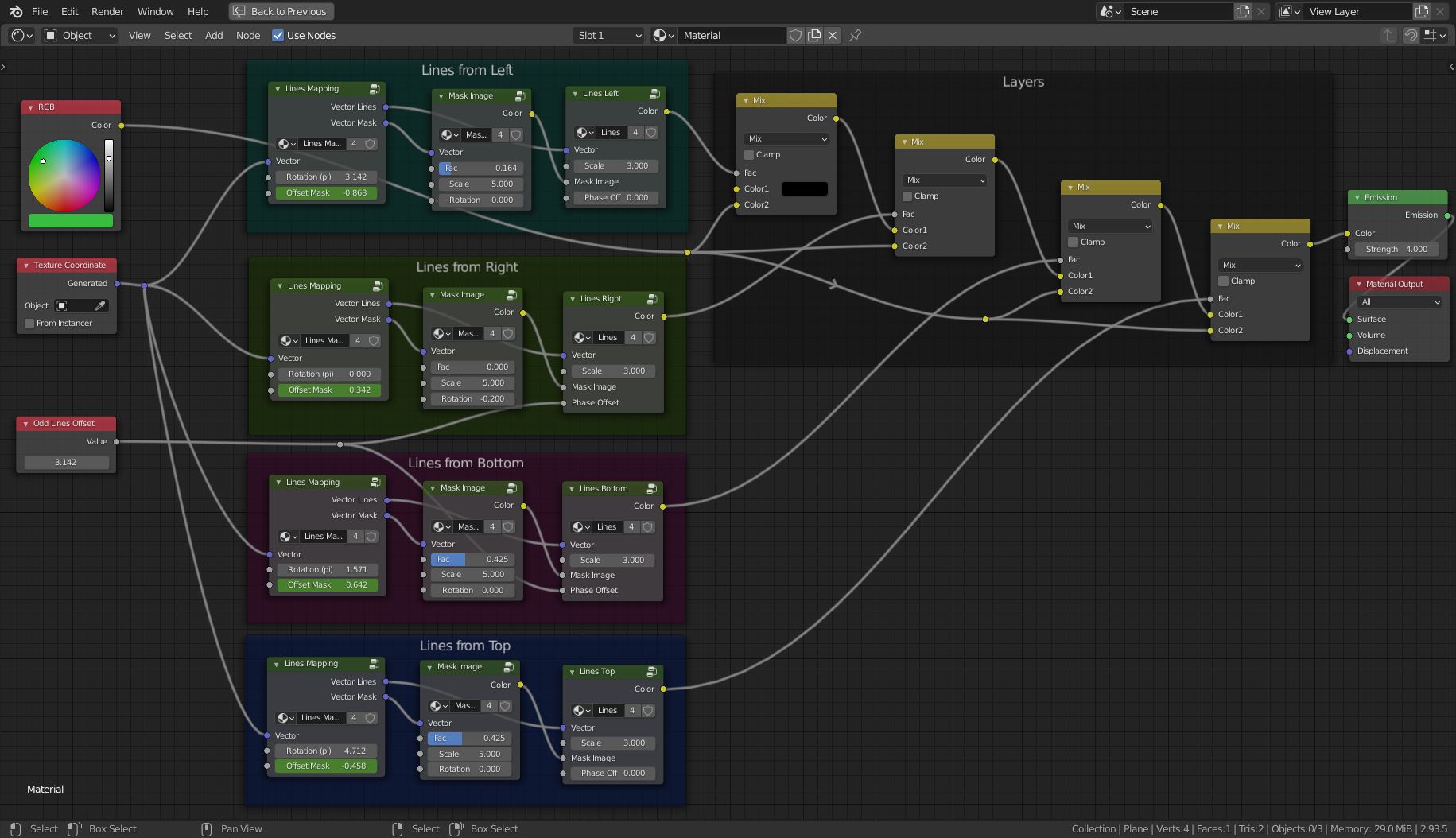 shader node setup