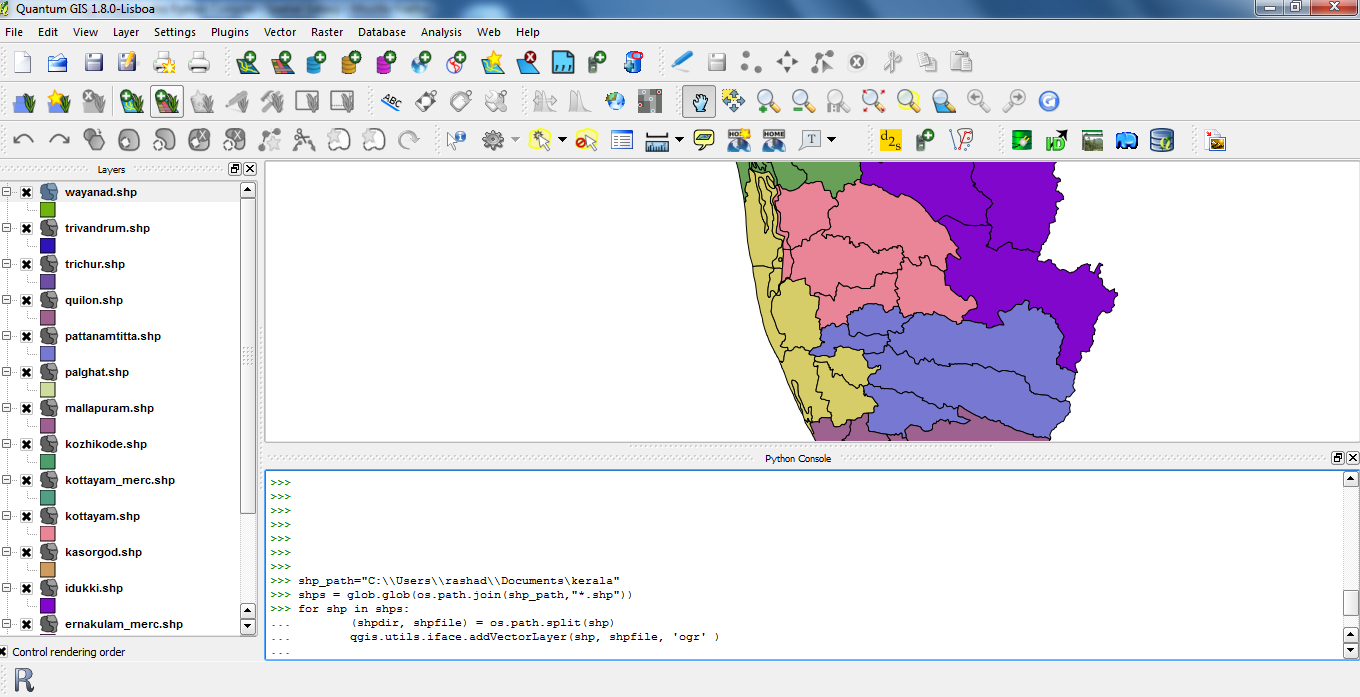 QGIS bactch load layers