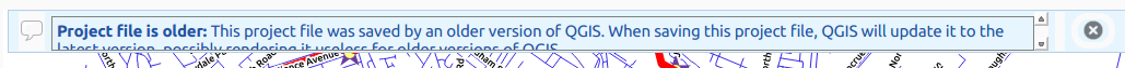 QgsMessageBar