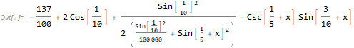 equation result