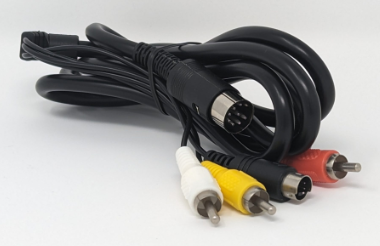 C64 8-pin DIN to RCA cable