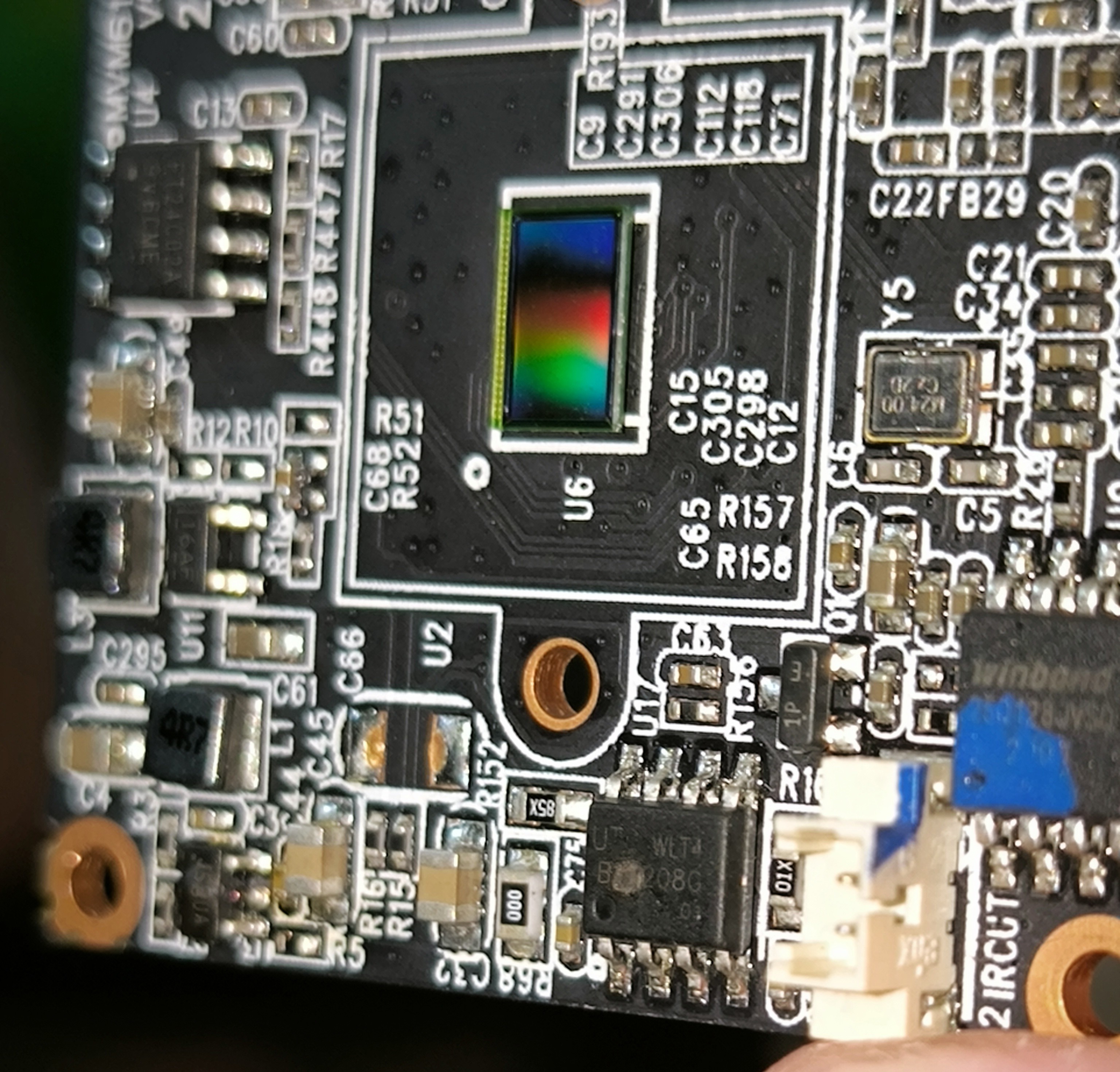 Photo of the board with SOIC