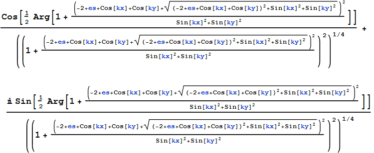 ComplexExpand result