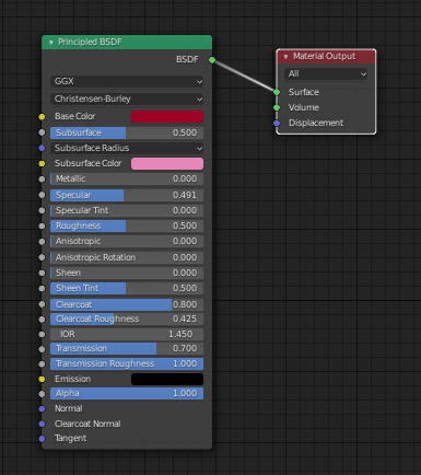 Principled Shader Settings