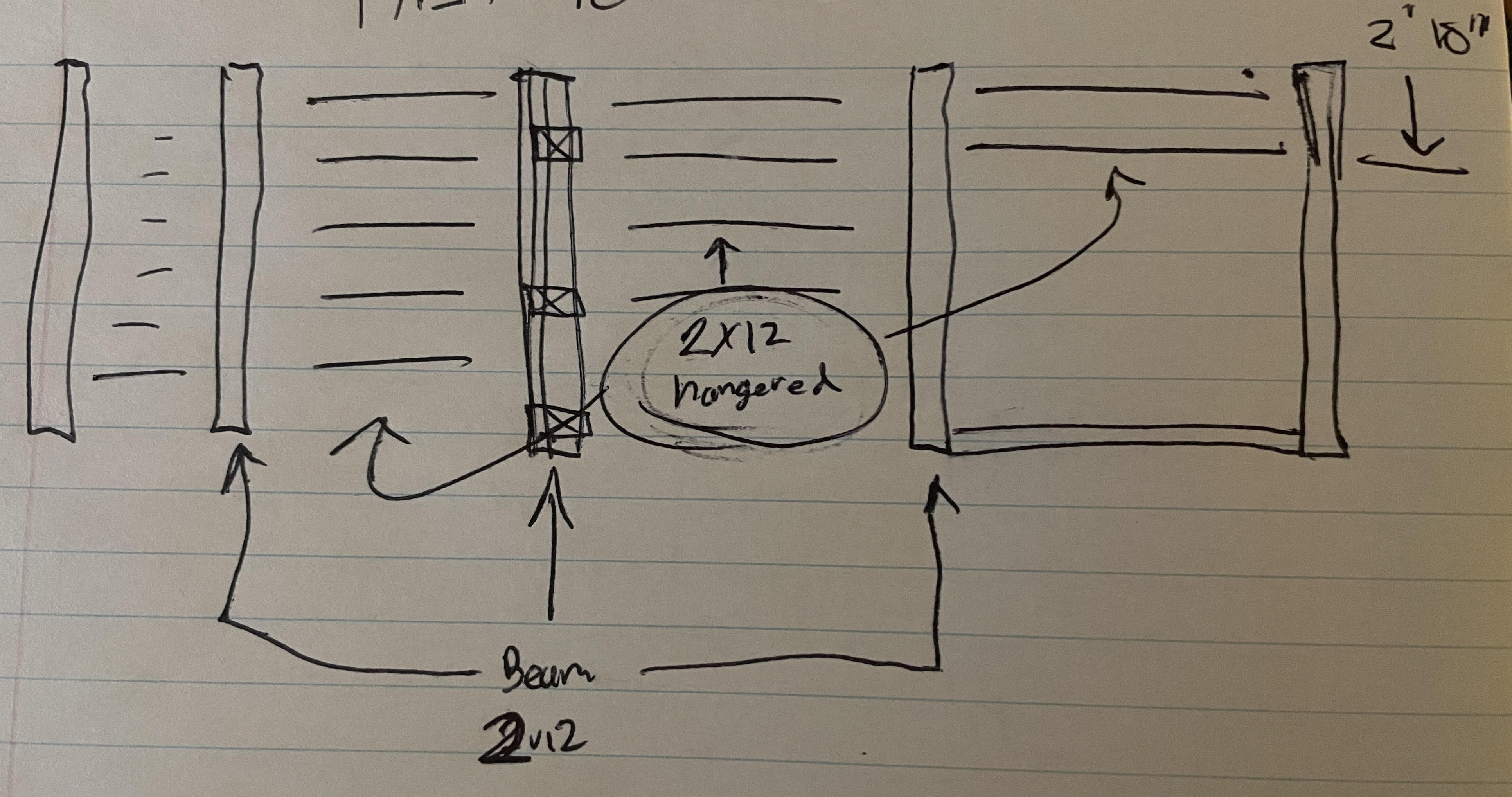 deck structure plan view