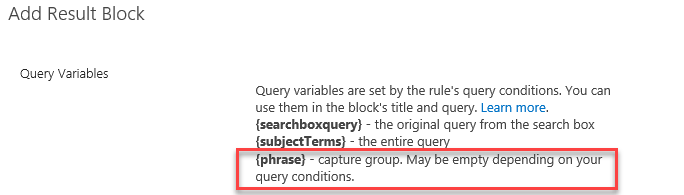 Capture Group in Query Variable