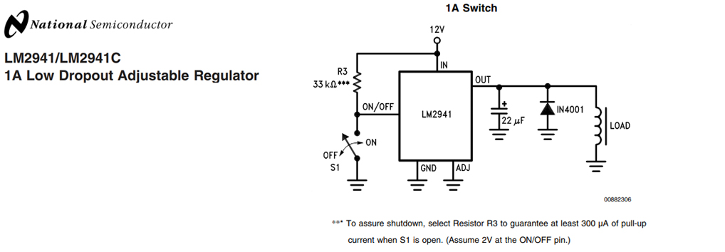 LM2941 power switch