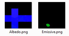 albedo and emission maps