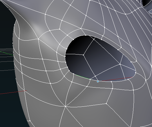 Wireframe after retopology