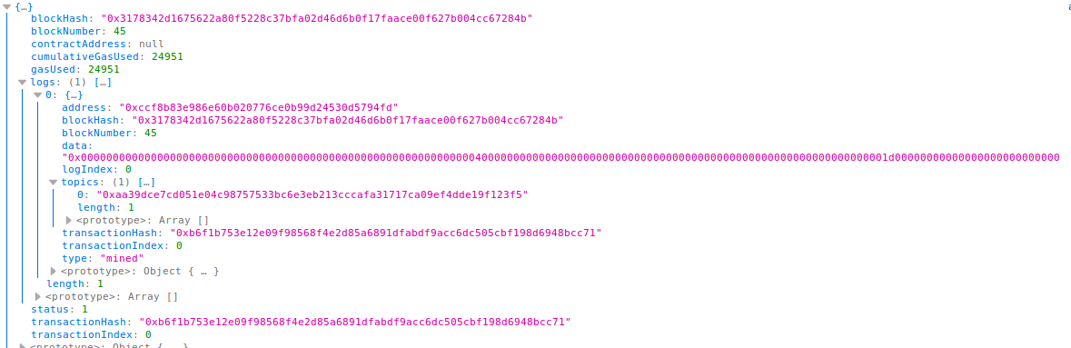 data parameter under logs