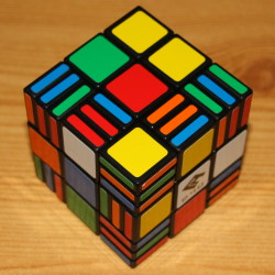 Rubik's Cube 3x3x7 scrambled