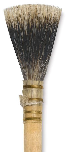 Paint brush made of badger hair