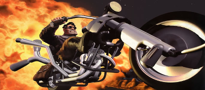 Full Throttle iconic picture from the 1995 game.