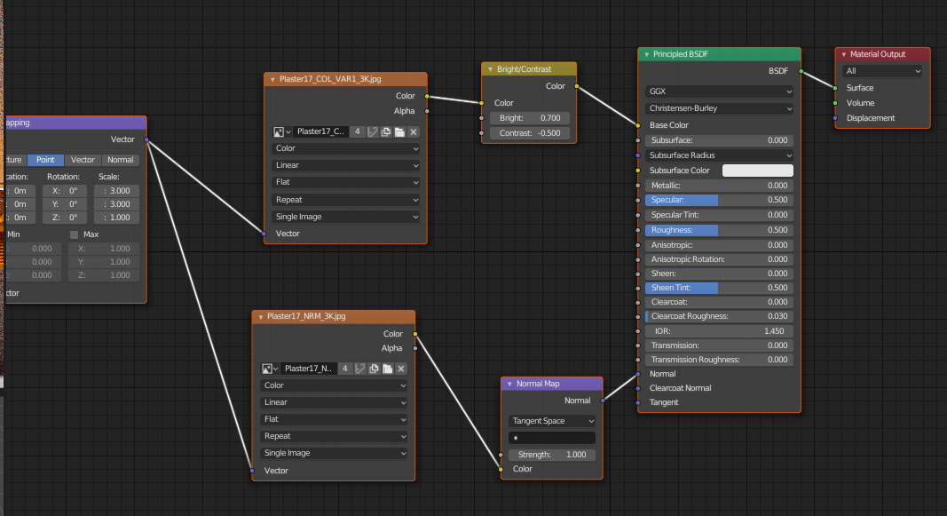 white material node