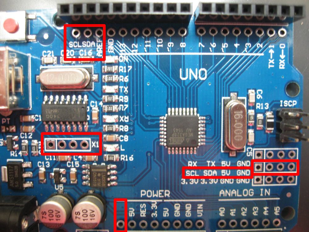 Arduino uno clone unknown pins