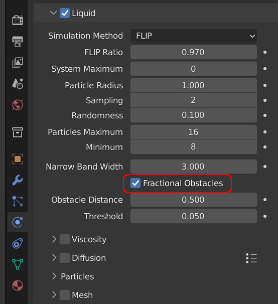 Fractional Obstacles option