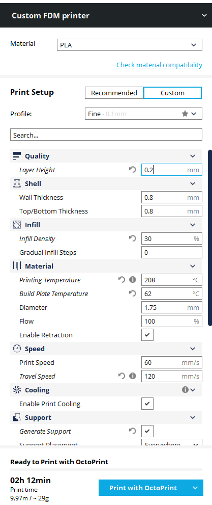 Slicer Settings