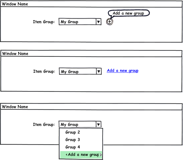 3 options showing possible solutions