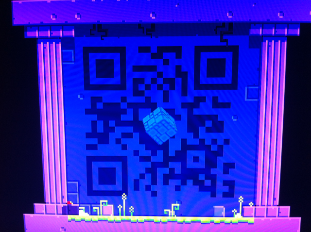 QR code from temple/science warp zone