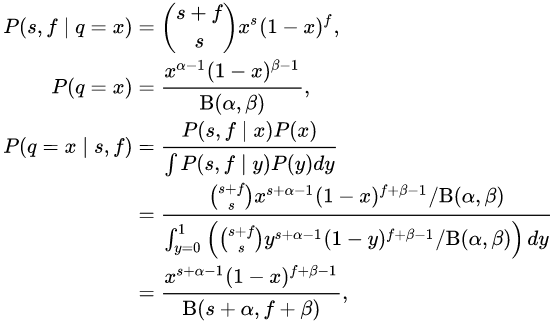 Posterior distribution