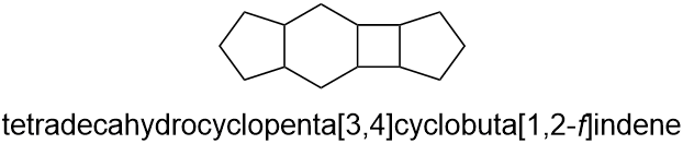 tetradecahydrocyclopenta[3,4]cyclobuta[1,2-f]indene