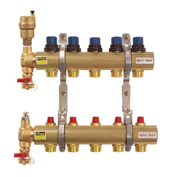 brass hydronic manifold