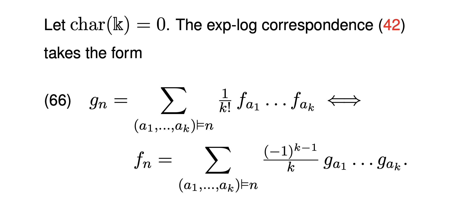 exp-log-correspondence