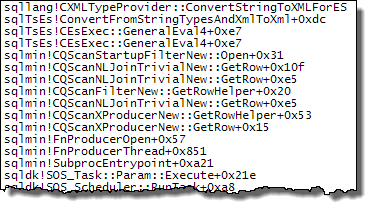 Start-up Filter call stack