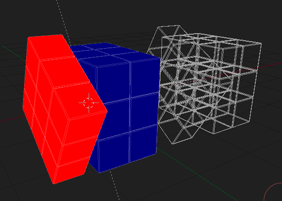 Rubick's cube weight paint