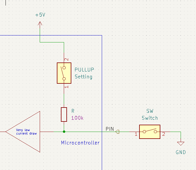 Simplified internal connection