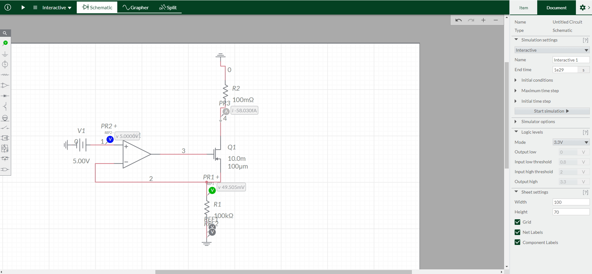 My simulation of example 1