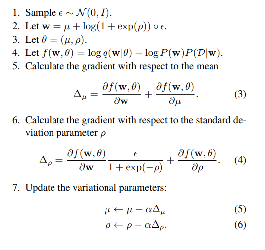 bayes by backprop algorithm