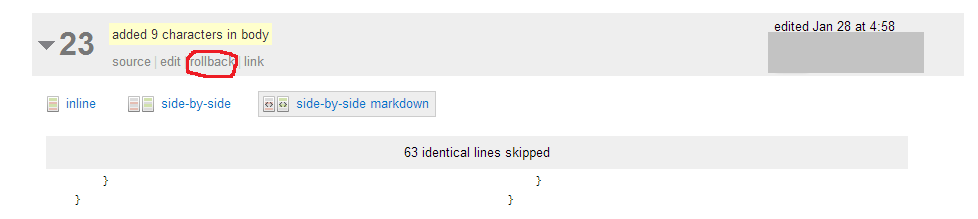 Screen shot of edit history, rollback highlighted (freehand circle!!!!1!!)