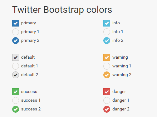 Bootstrap Control Colors