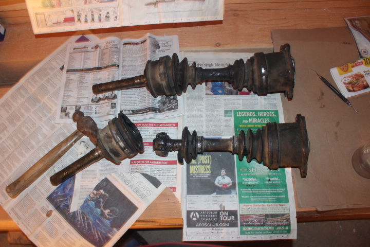 i also had to replace the CV Rod that was completely broken at the joint where it enters the back of the wheel axle