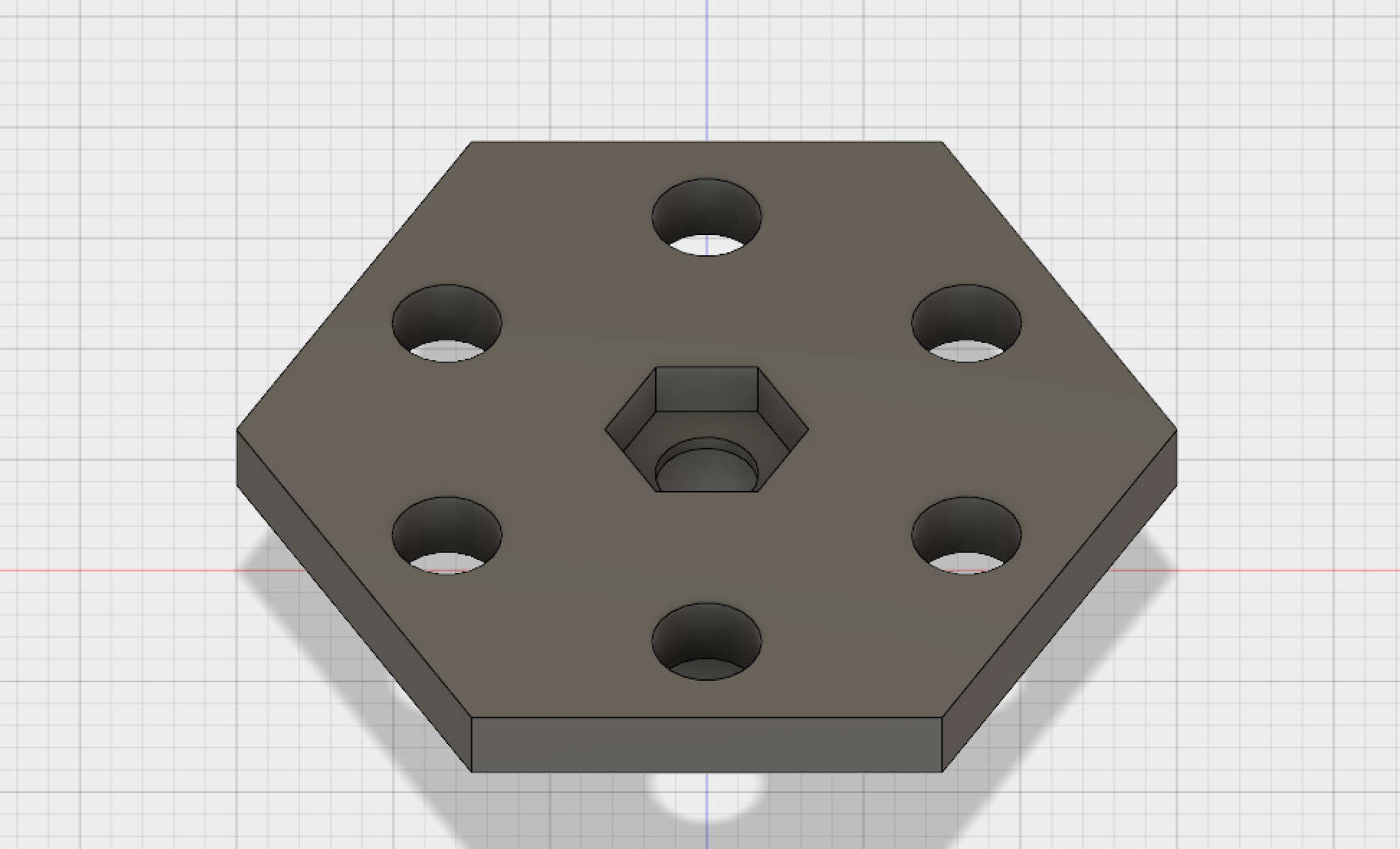 The servo attachment piece - note the M3 nut indent