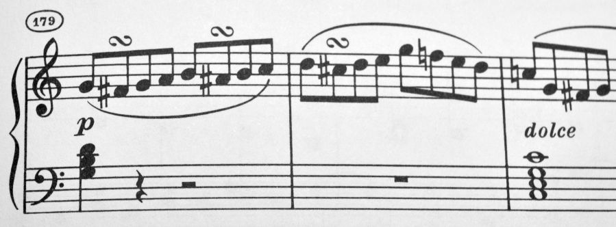 Beethoven Op 2 No 3 bars 179-180