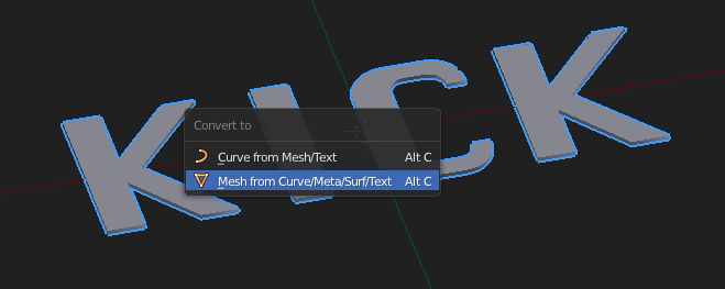 Converting Text to Mesh