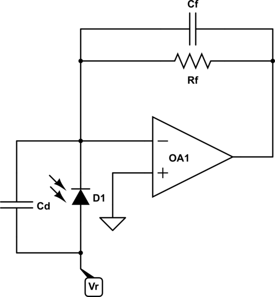 operational amplifier - TIA Photodiode SFH7050 - Electrical Engineering ...