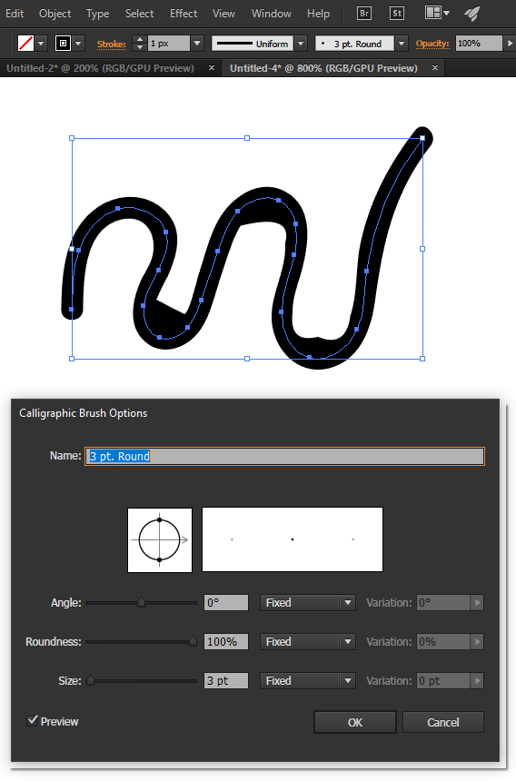 What I get when I draw curves now.