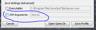 jvm arguments