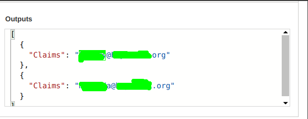 snip of a PA flow - showing array variable value