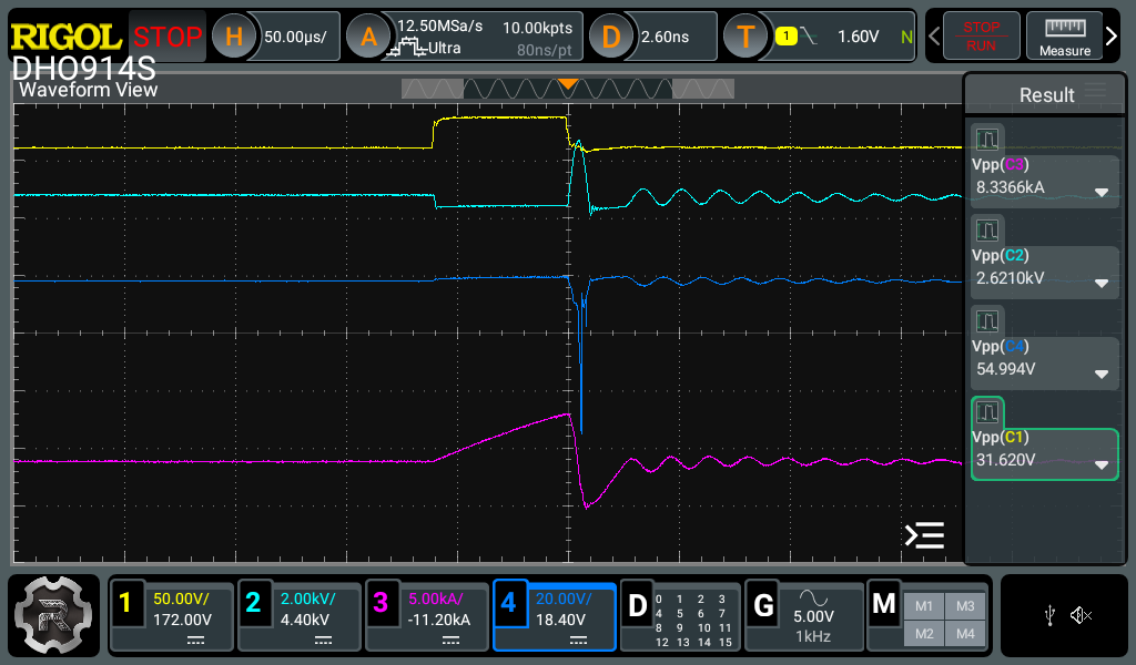 signals at 8kA