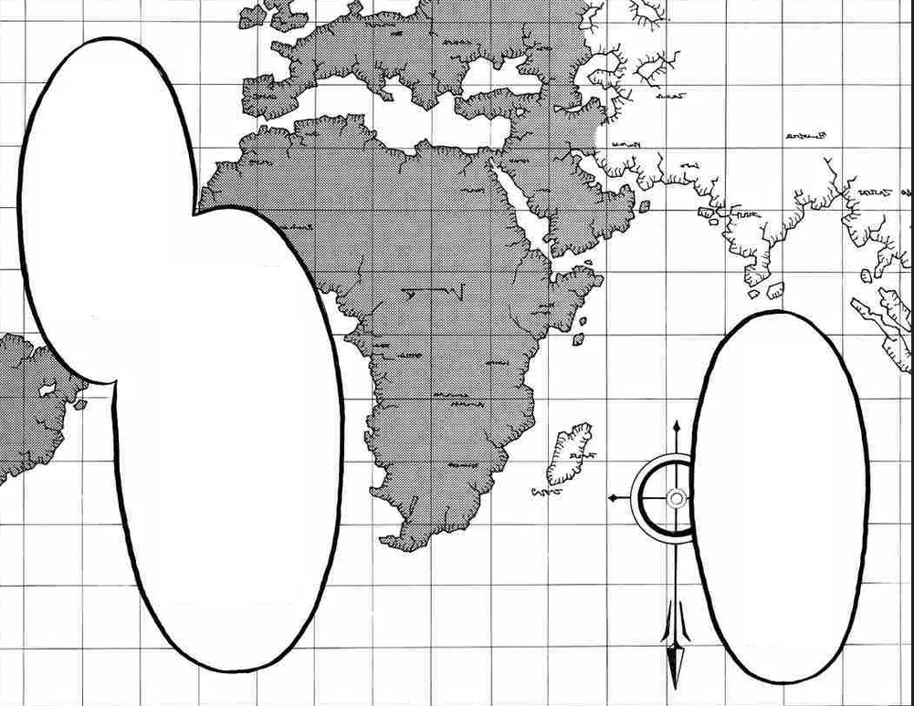 Attack on Titan world map inverted