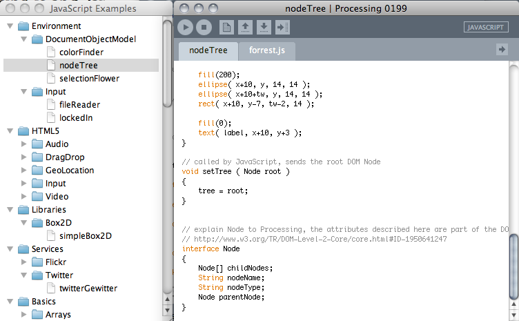 nodeTree 示例代码