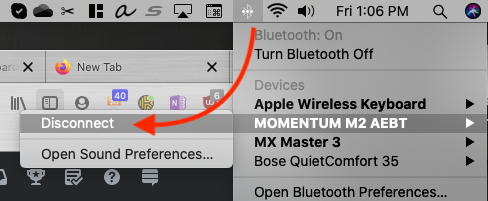 Bluetooth Audio Disconnect